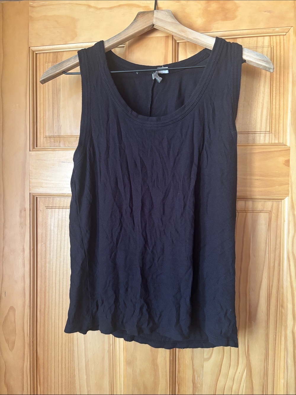 Threads 4 Thought Black Ribbed Tank Top